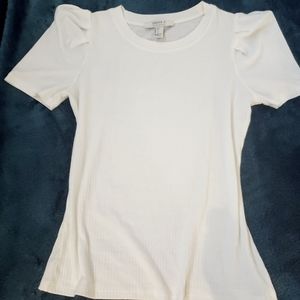 🌵3 for $30🌵 F21 White Ribbed Top